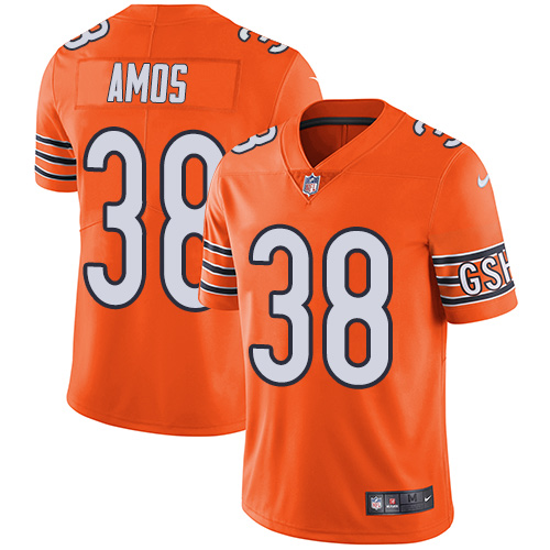 Nike Bears #38 Adrian Amos Orange Men's Stitched NFL Limited Rush Jersey